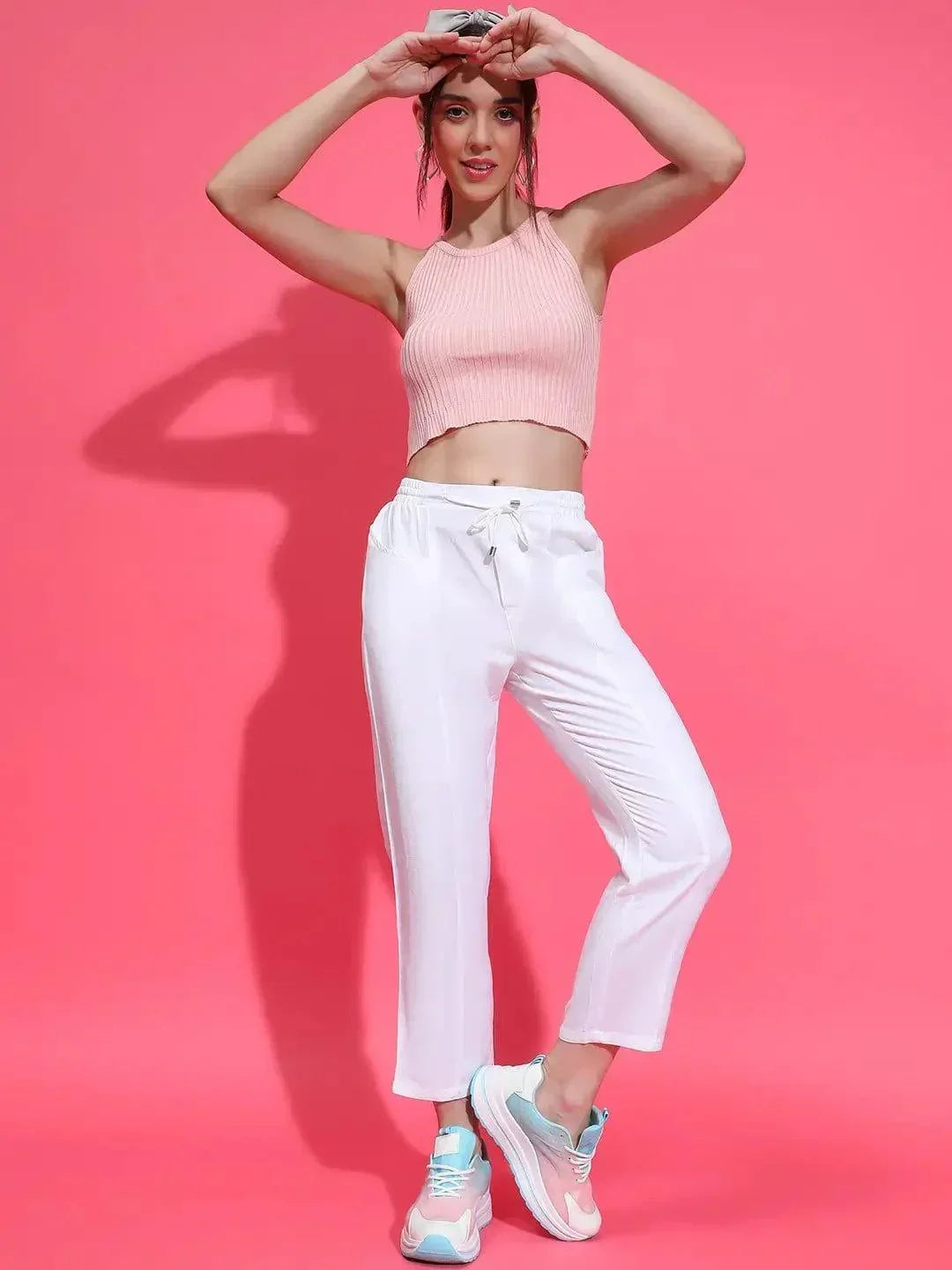 White Cotton Trouser