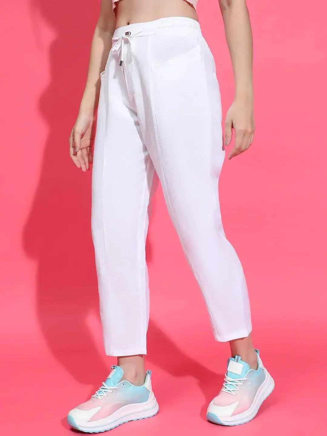 White Cotton Trouser