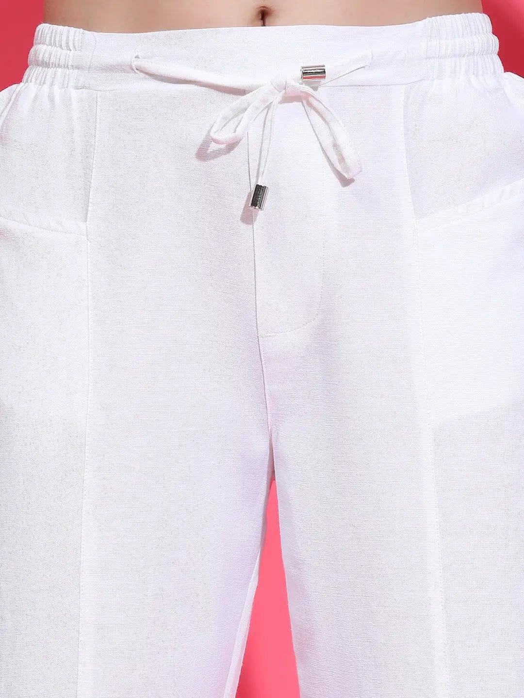 White Cotton Trouser