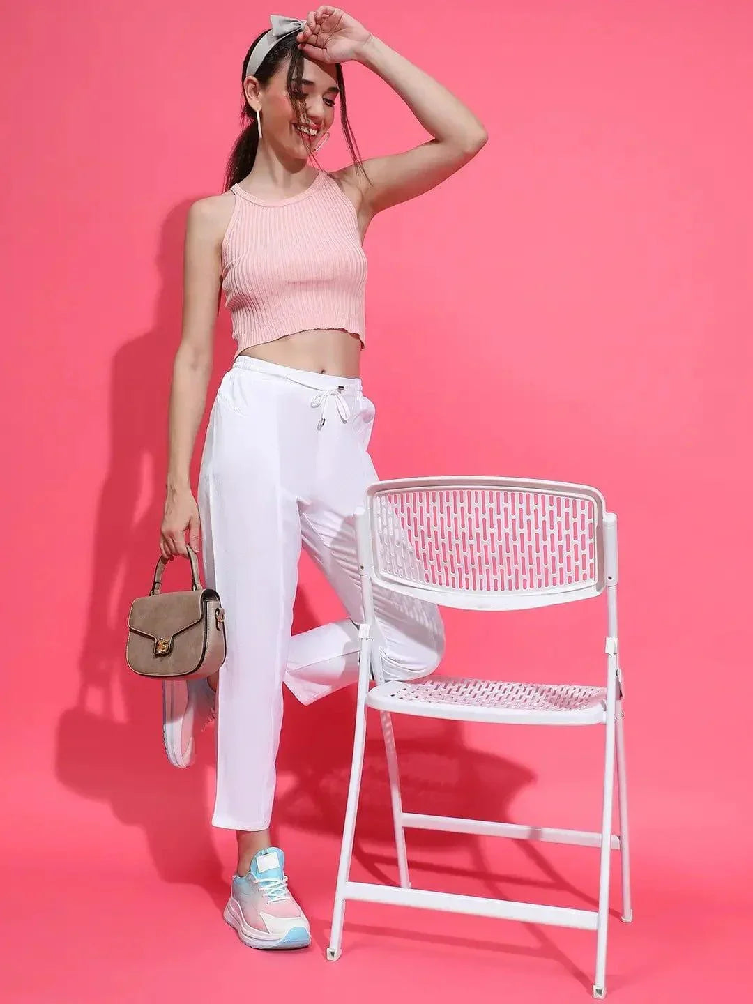 White Cotton Trouser