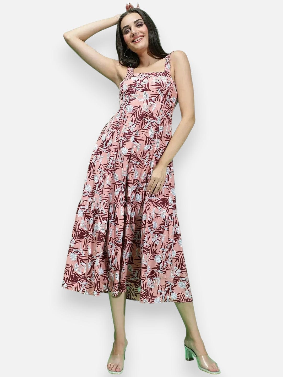 Multicolor Floral Print Dress