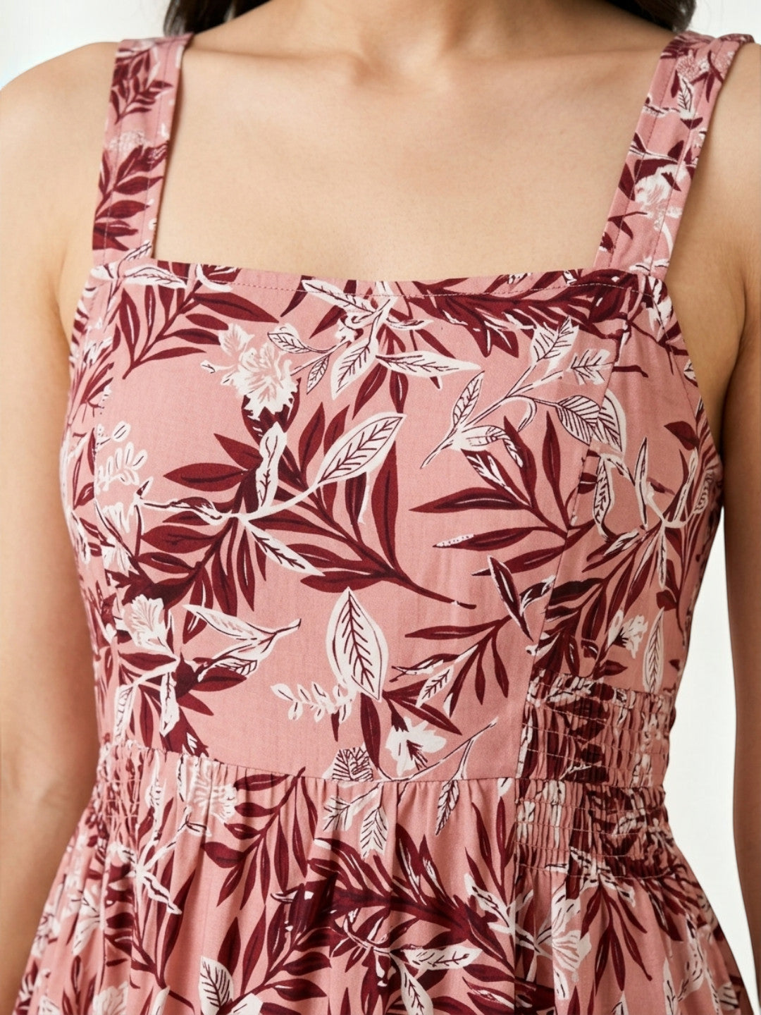 multicolor floral print dress