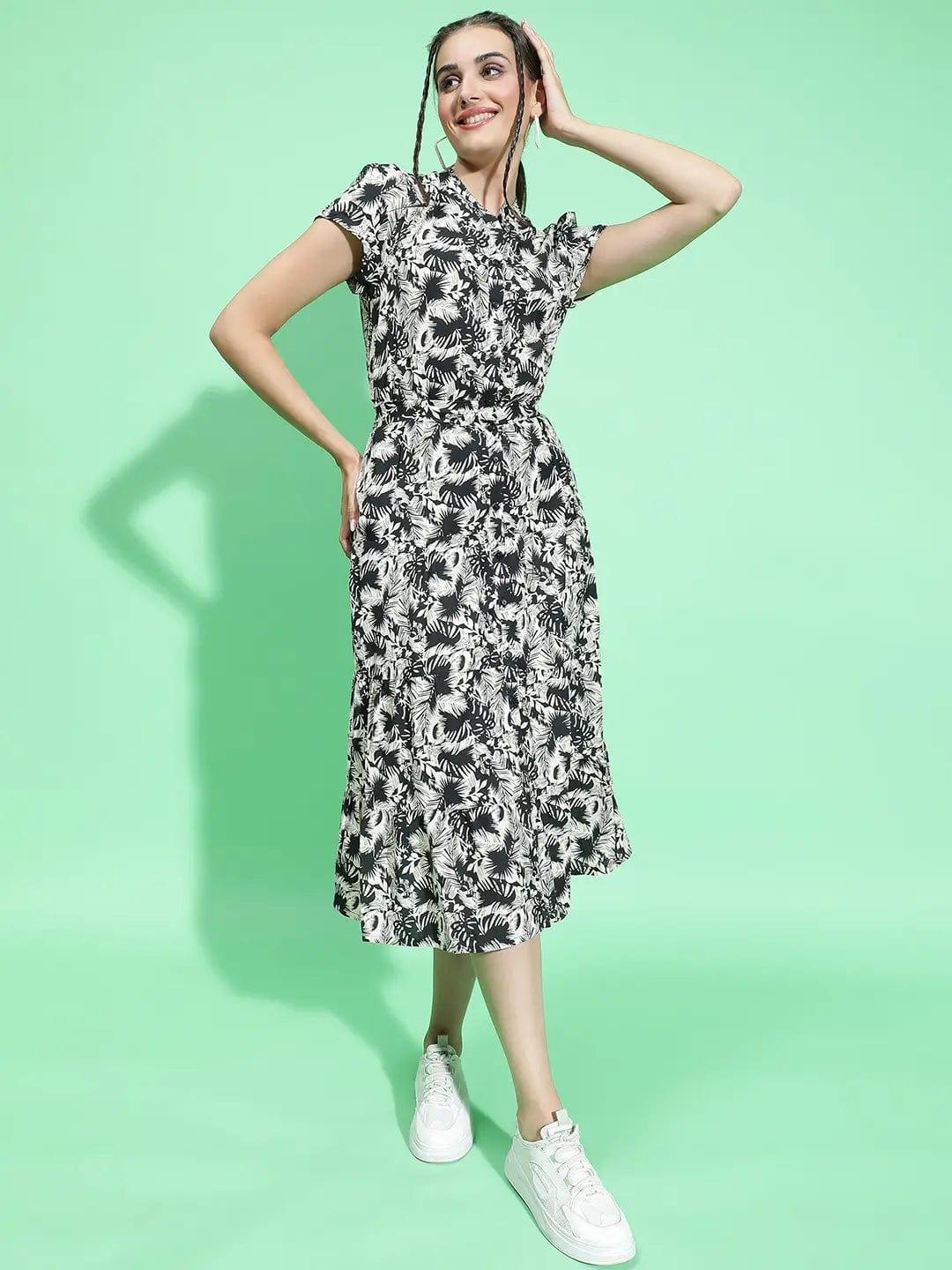 Black Floral Dress