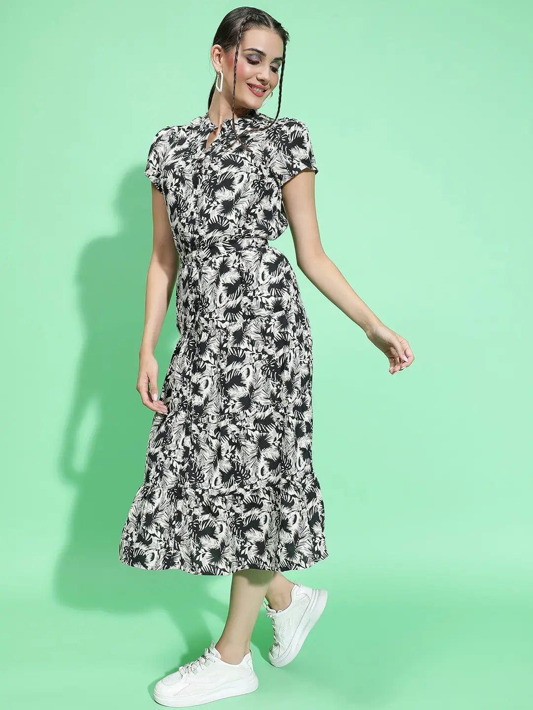 Black Floral Dress