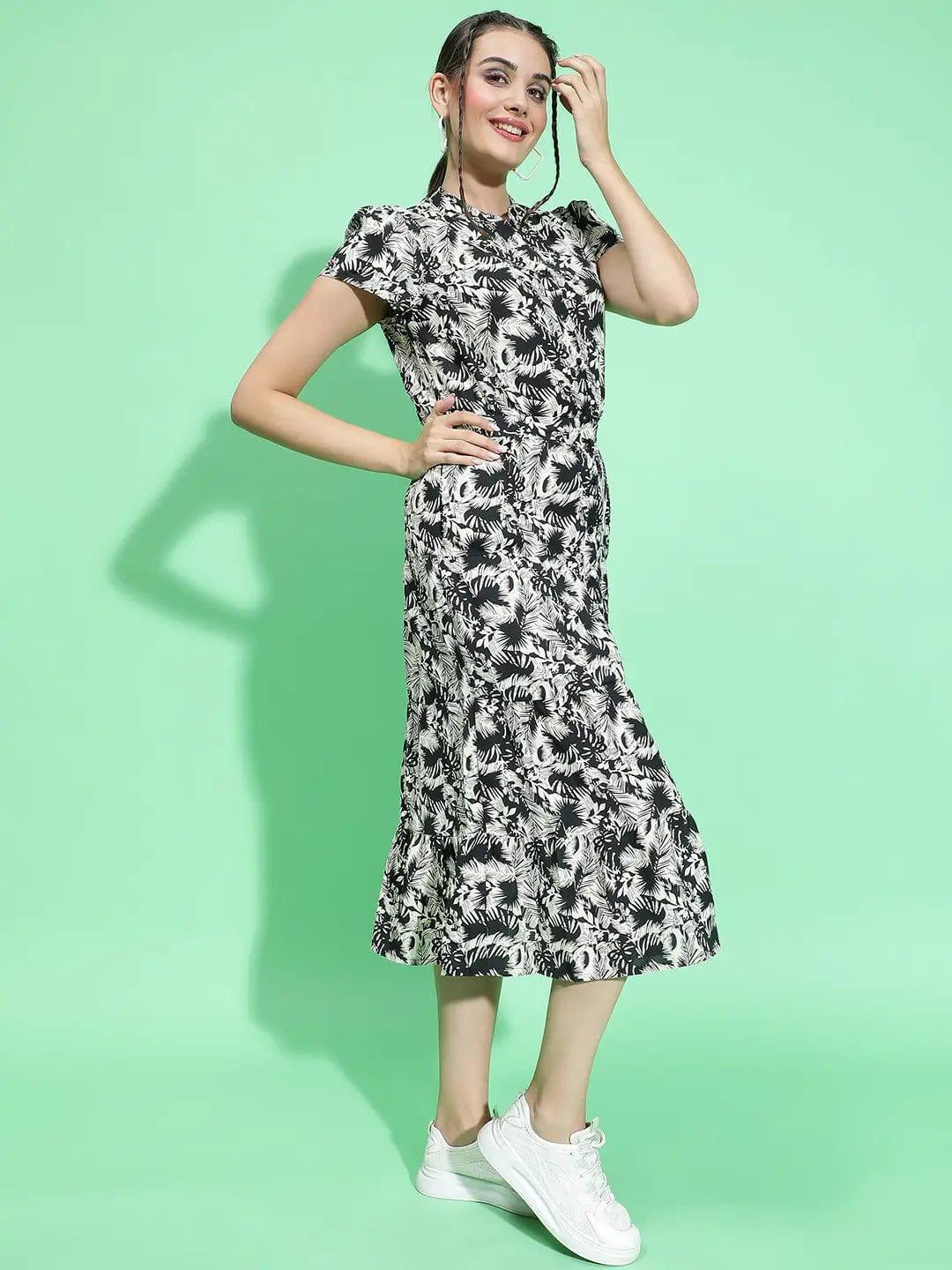 Black Floral Dress
