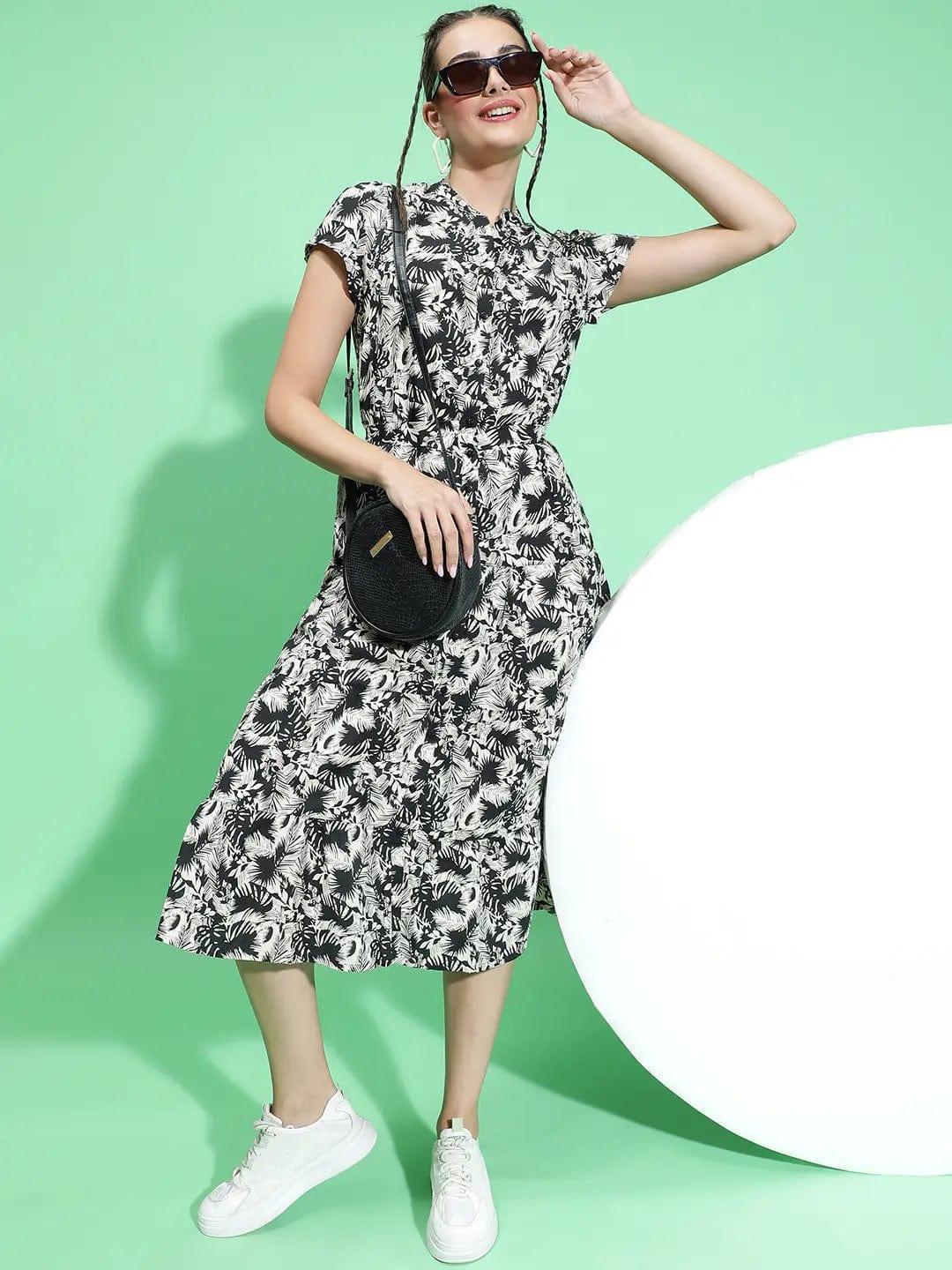 Black Floral Dress