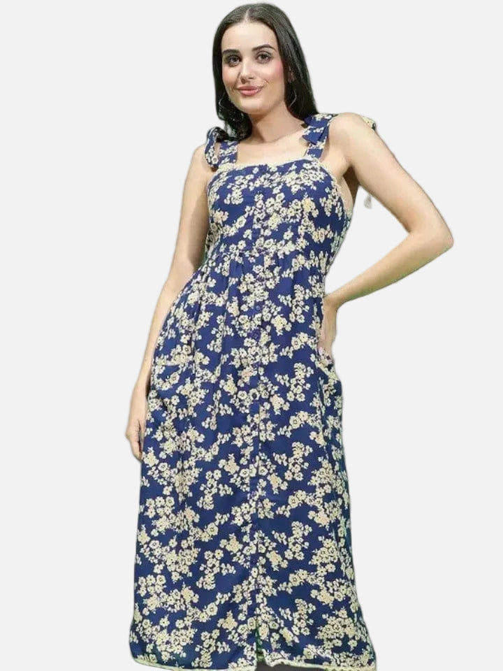 Blue Floral Dress