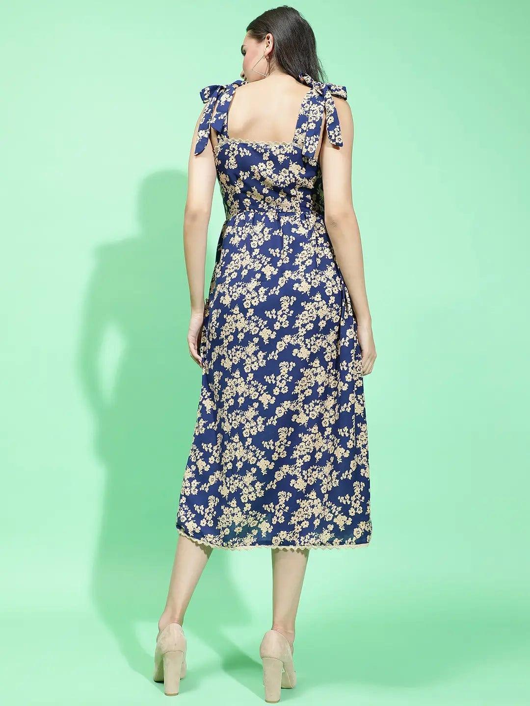 Blue Floral Dress