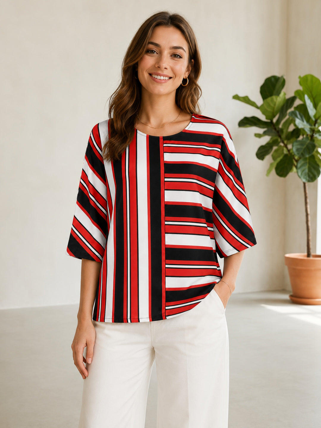Multicolor Stripe Top