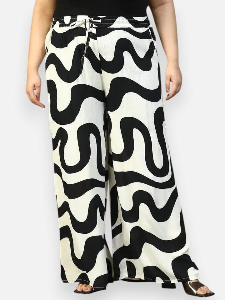 off-white-flared-elasticated-waist-tie-up-detail-side-pockets-plus-size-women-pant