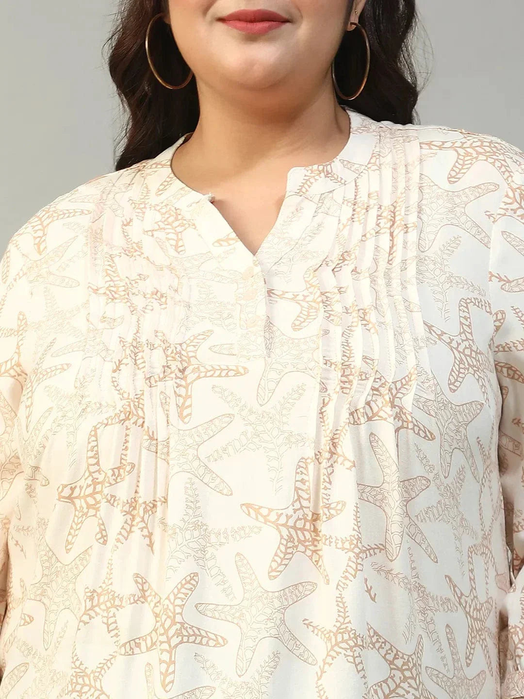 plus-size-women-top-beige-floral