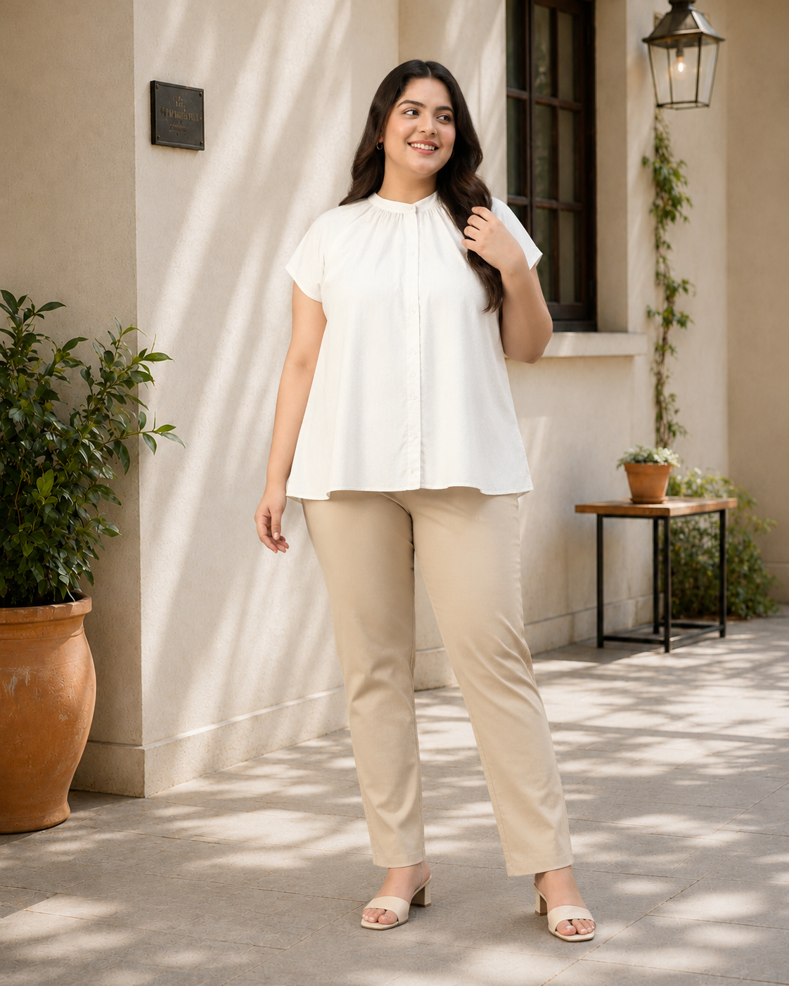 Plus Size White Shirt