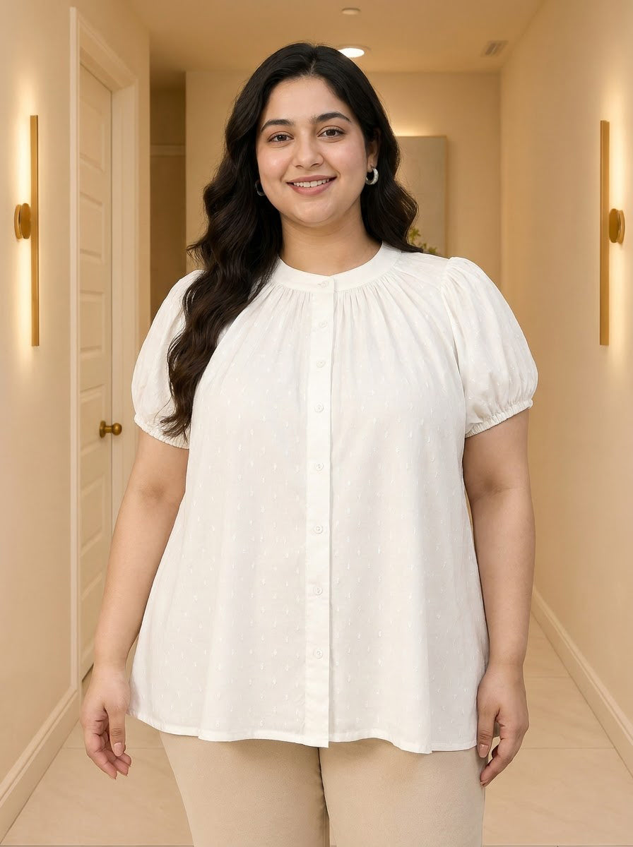 Plus Size White Shirt