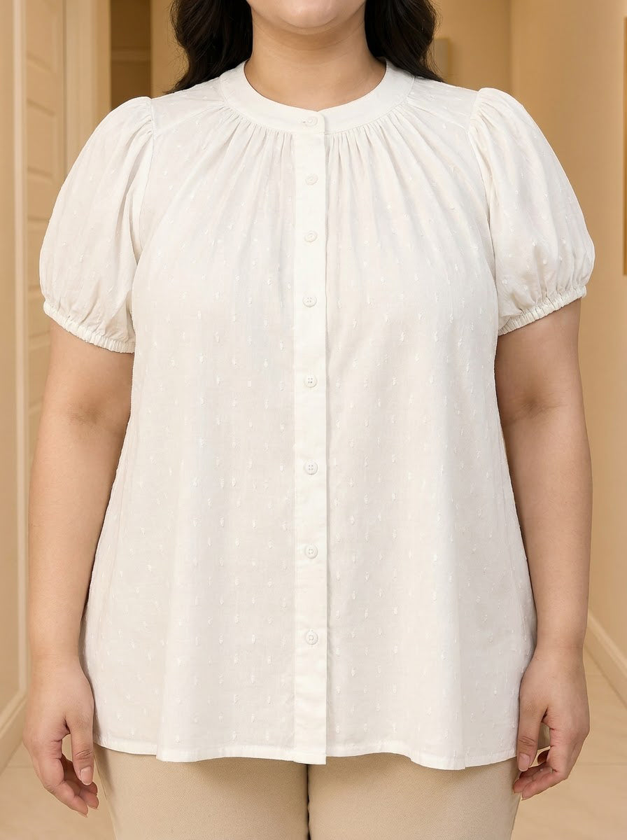 Plus Size White Shirt