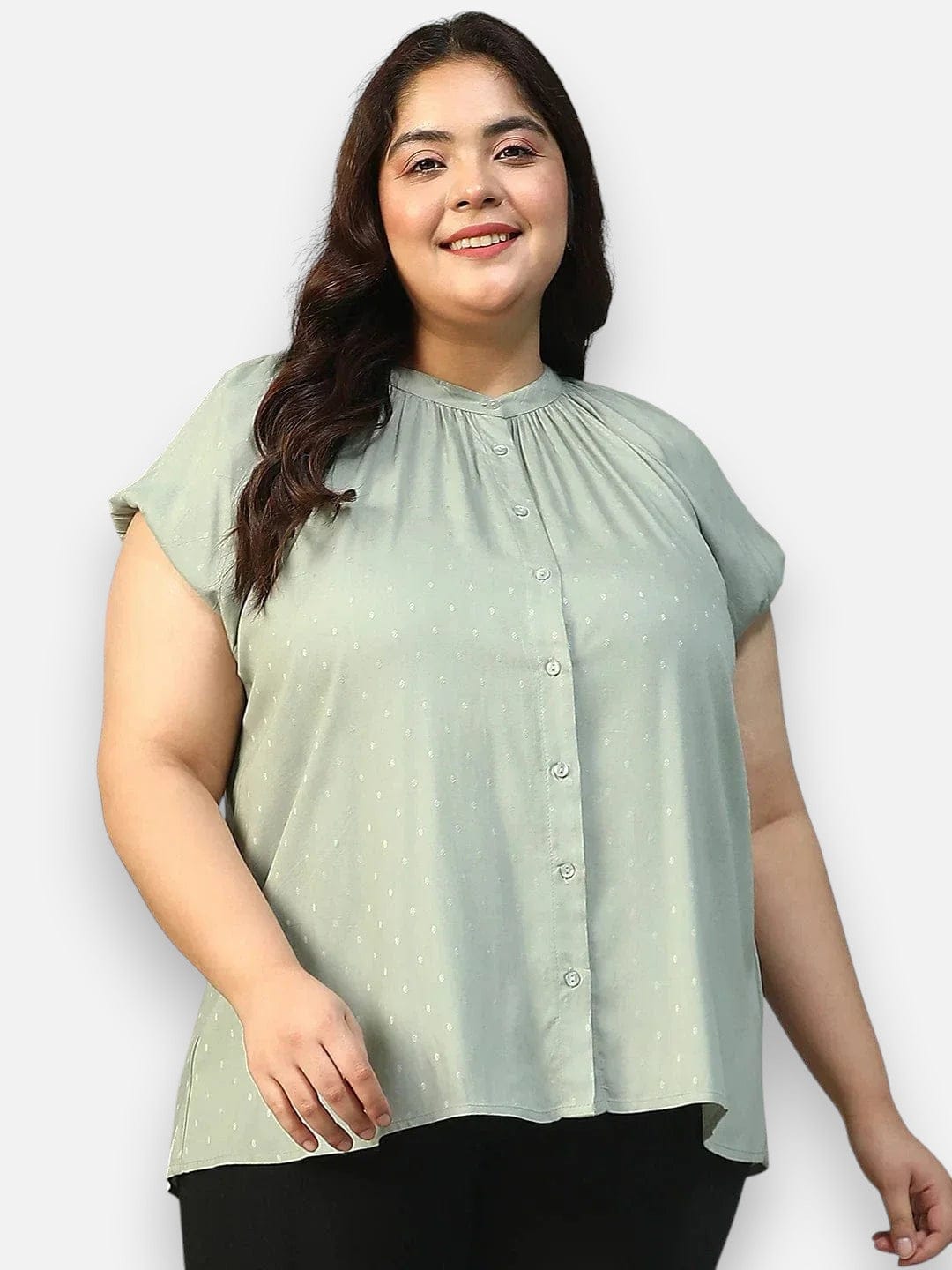 Plus Size Green Shirt