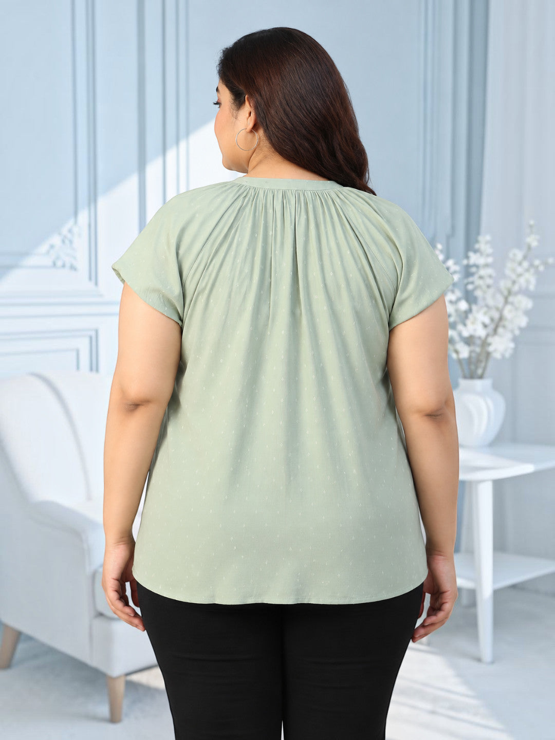Plus Size Green Shirt