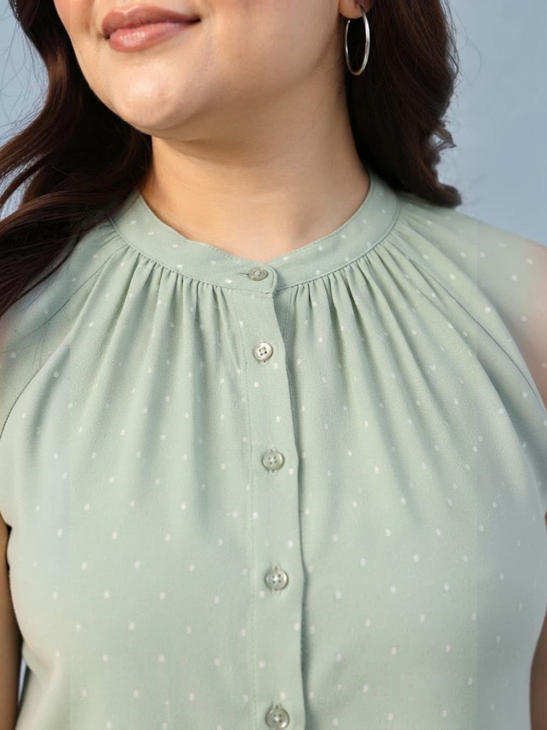 Plus Size Green Shirt