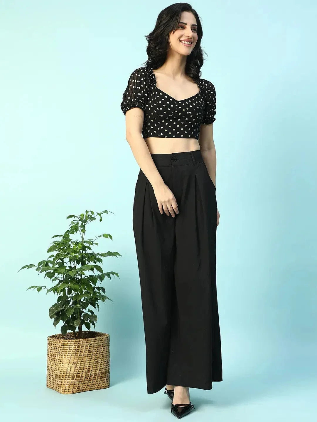 Black Crop Top