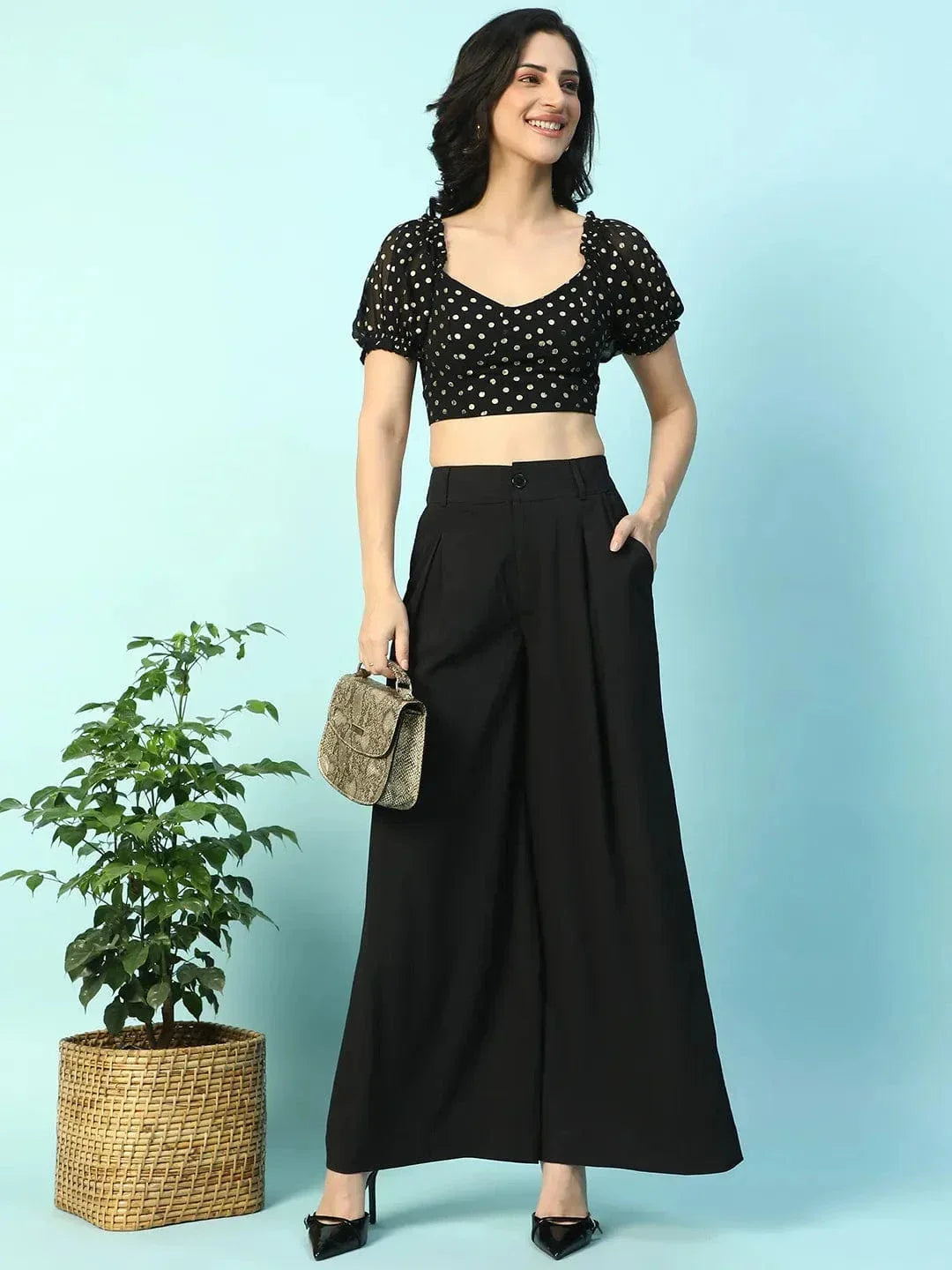 Black Crop Top