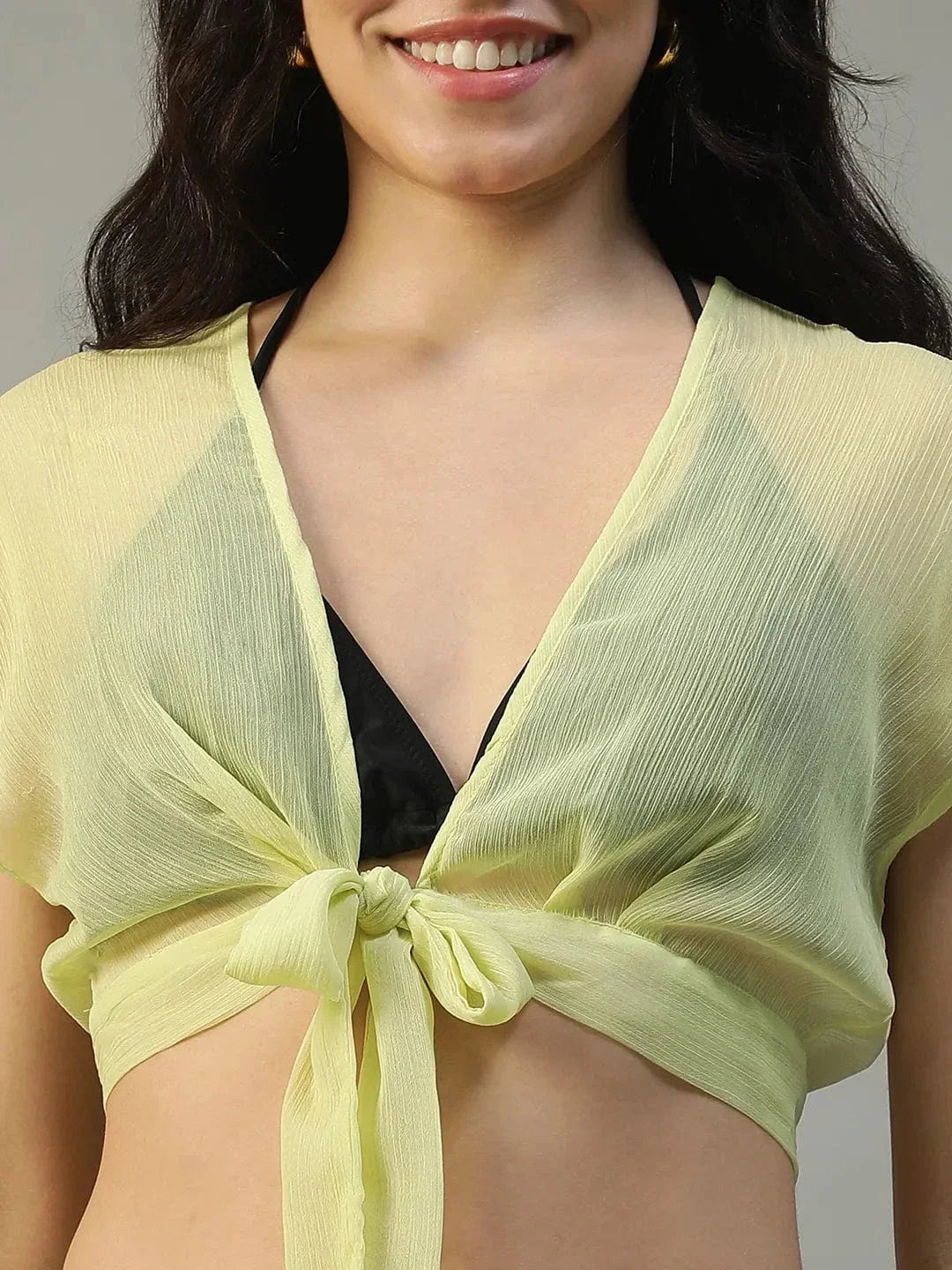 Yellow Beachwear Co Ord Set
