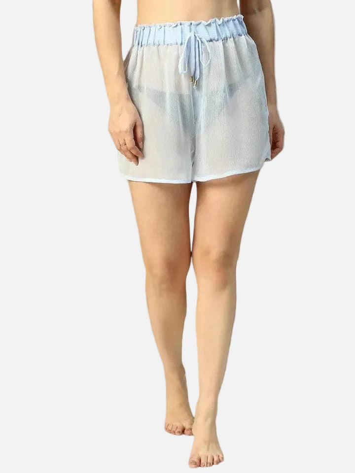 Blue Beachwear Short