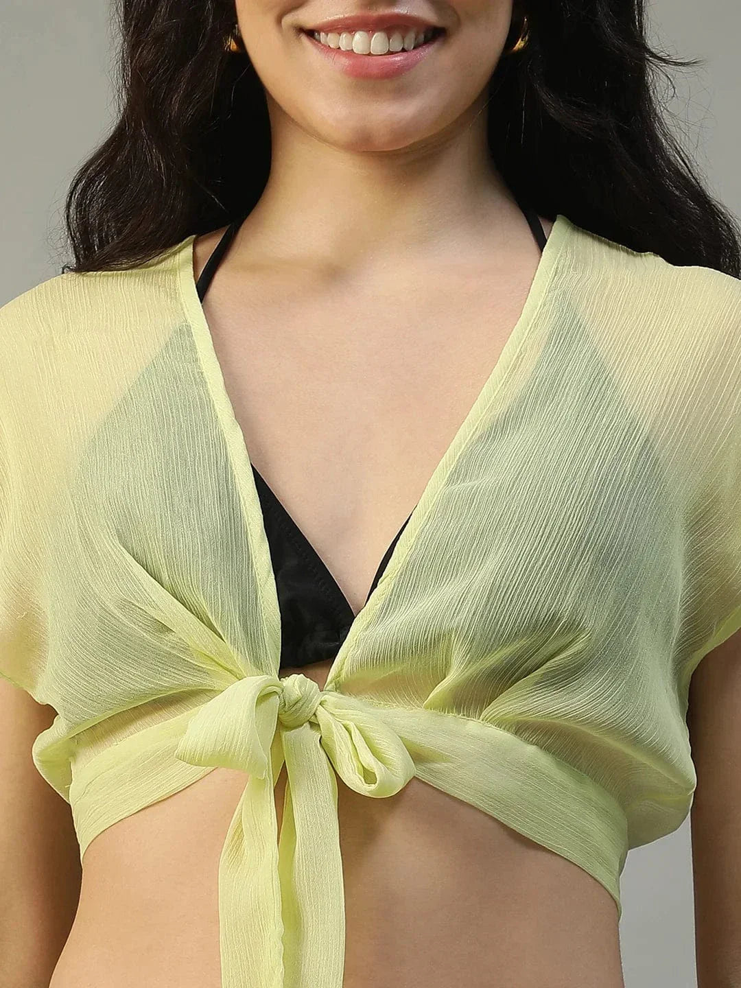 Yellow Beachwear Co Ord Set