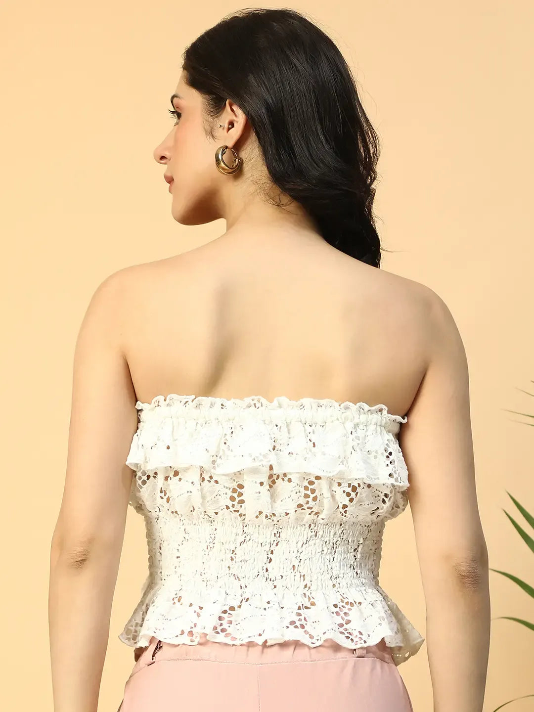 White Off-Shoulder Top