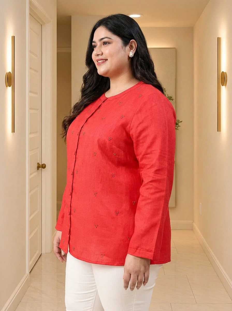 Plus Size Red Shirt