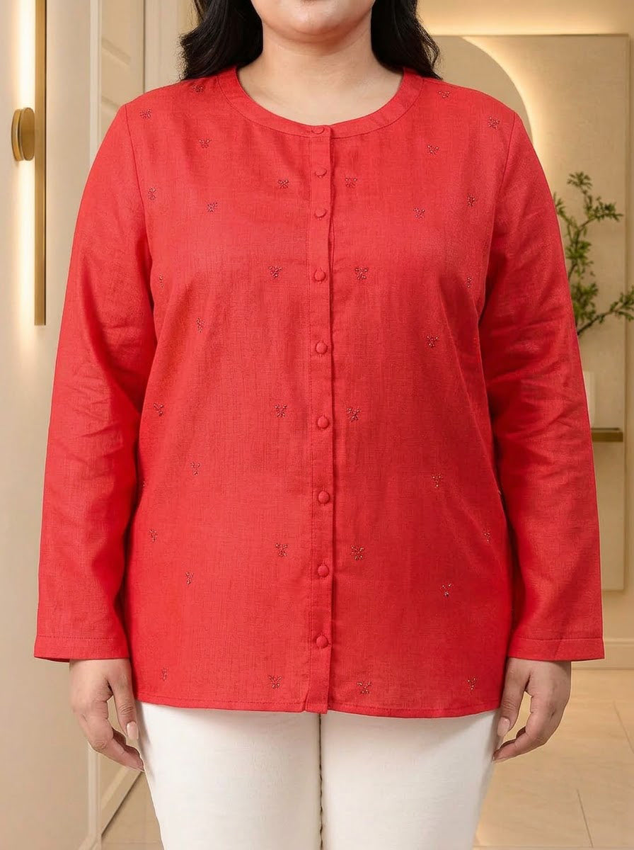 Plus Size Red Shirt