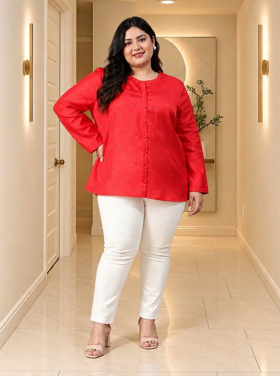 Plus Size Red Shirt