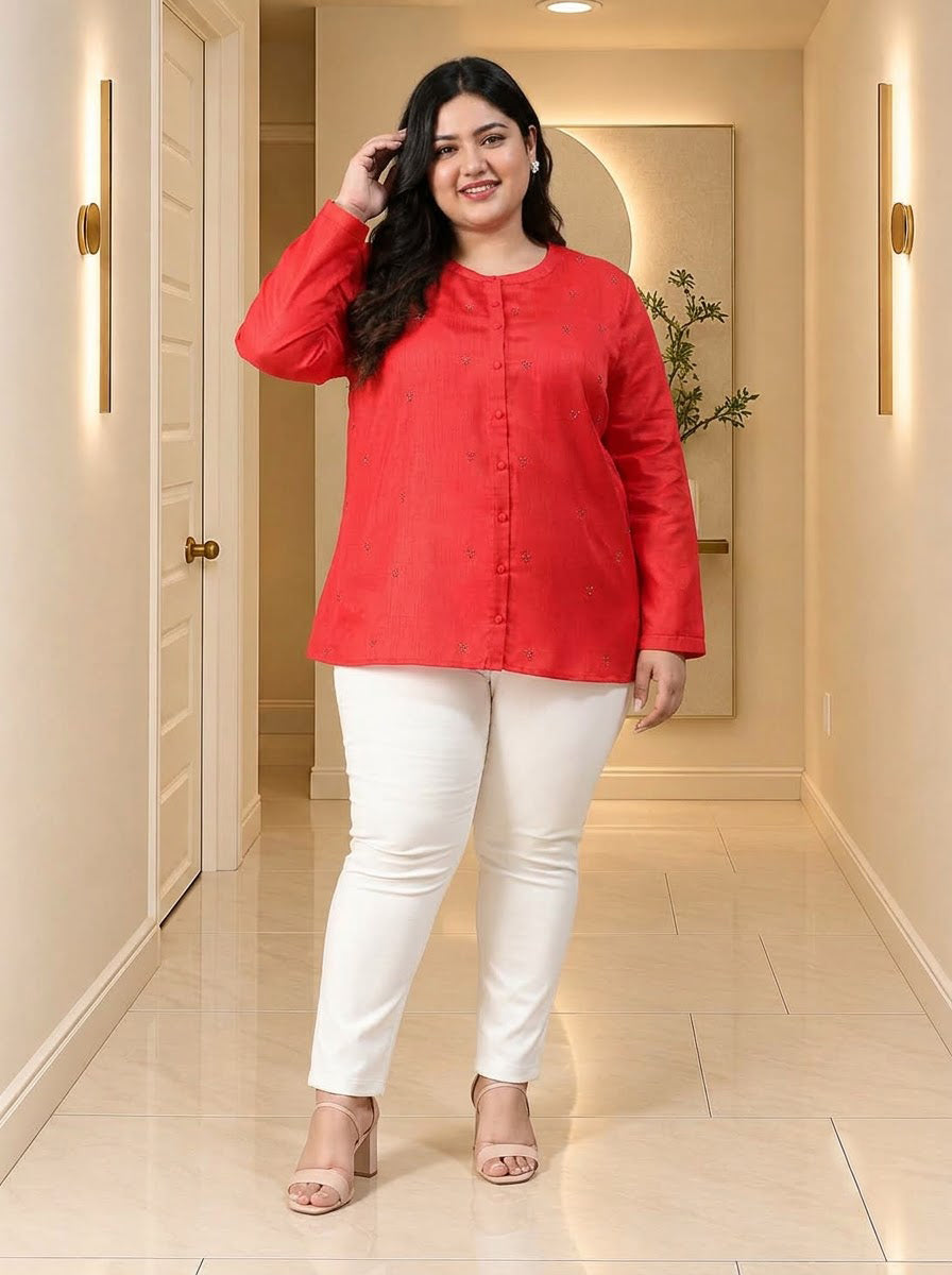 Plus Size Red Shirt