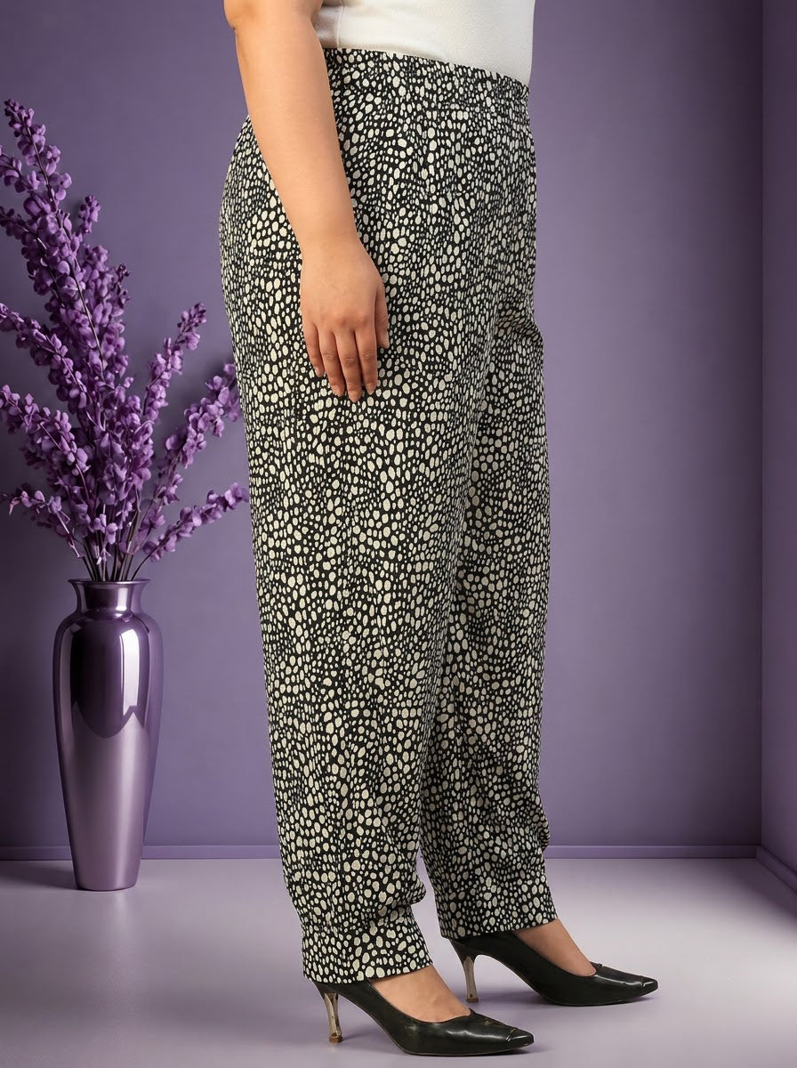 Plus Size Black Women Trouser