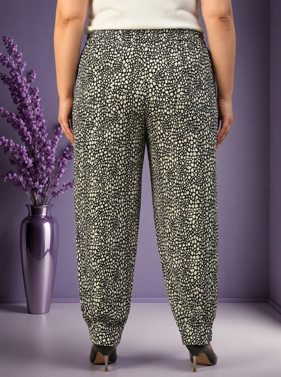Plus Size Black Women Trouser