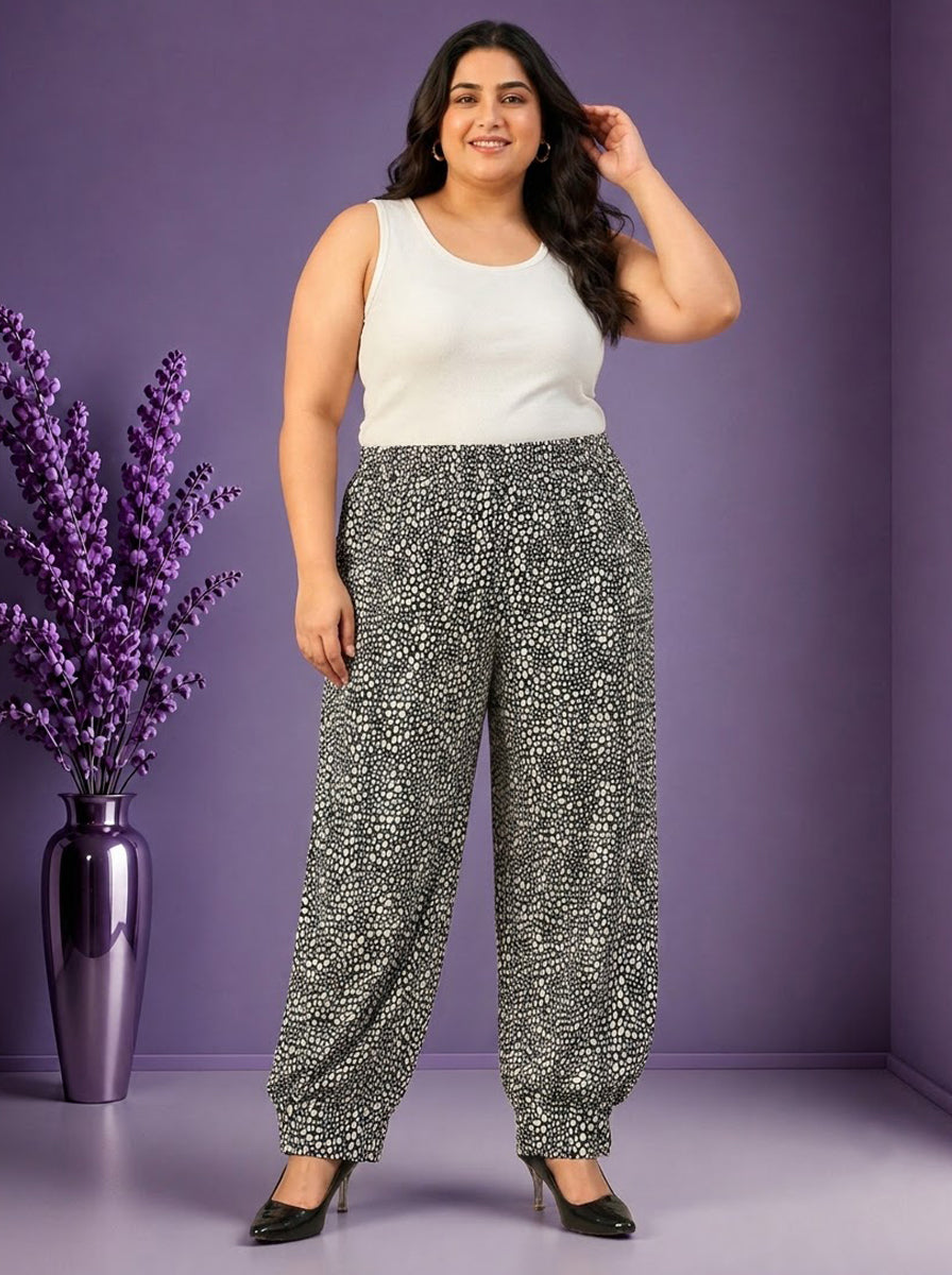 Plus Size Black Women Trouser