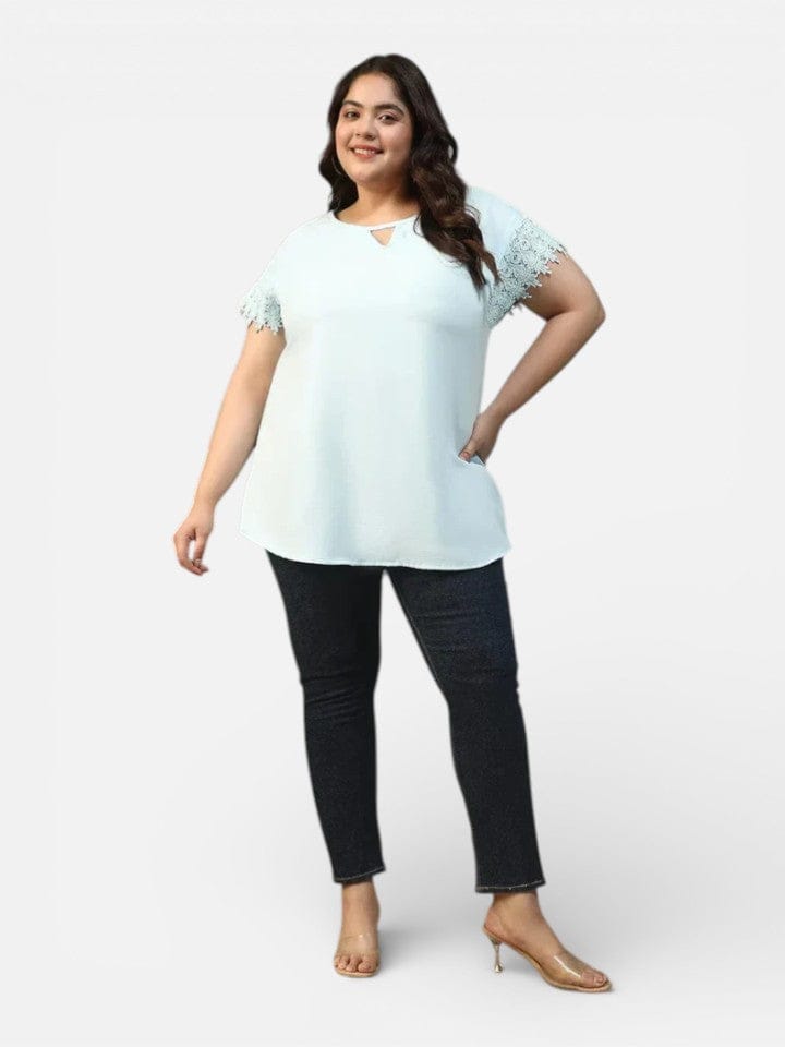 Plus Size Blue Top