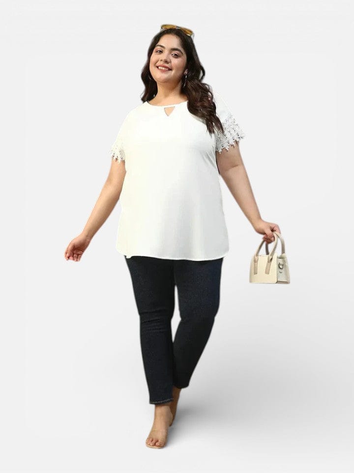 Plus Size White Top