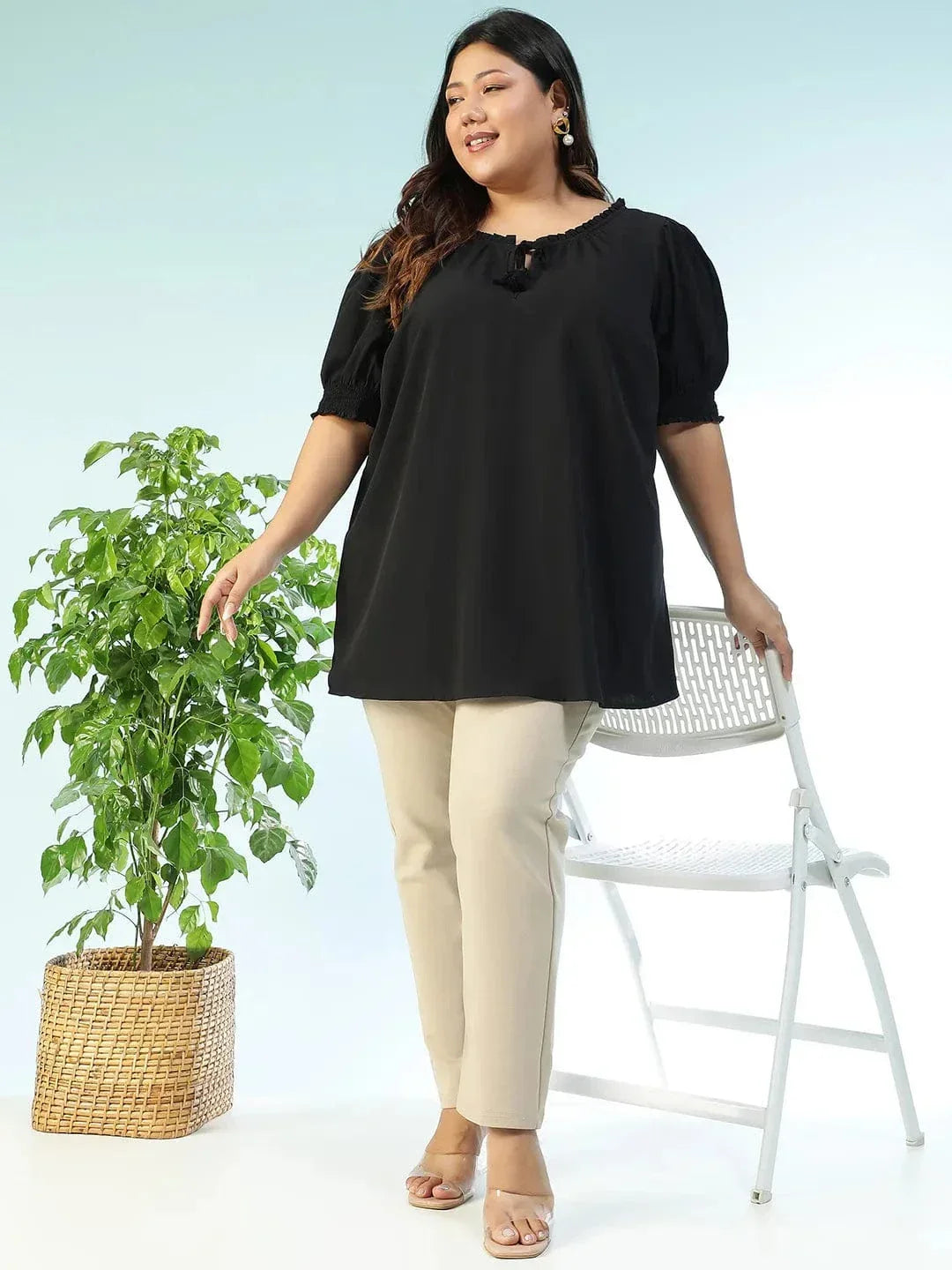 plus-size-women-top-black-ruffle