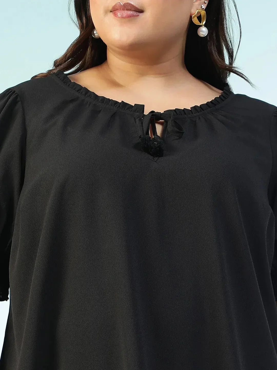 plus-size-women-top-black-ruffle
