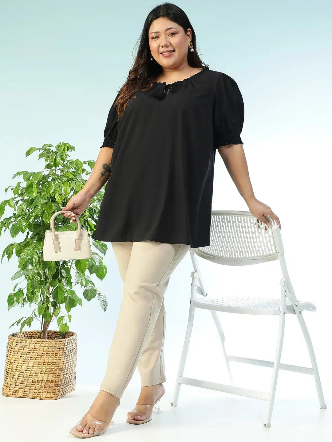 plus-size-women-top-black-ruffle