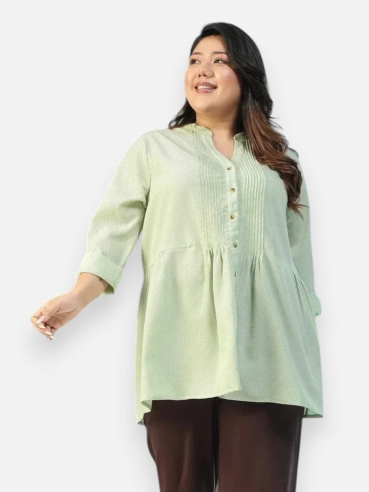 Plus Size Green Top