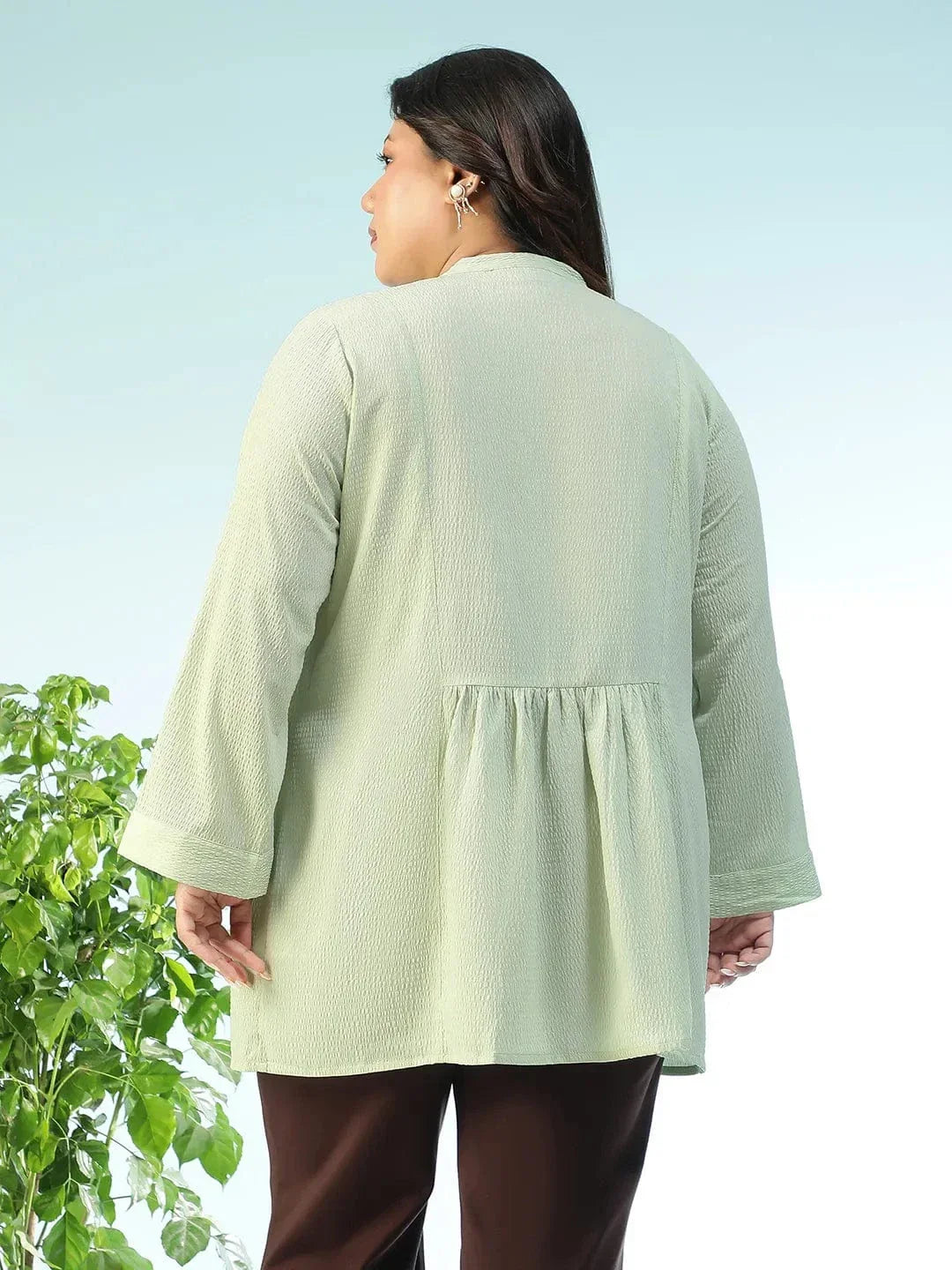 Plus Size Green Top