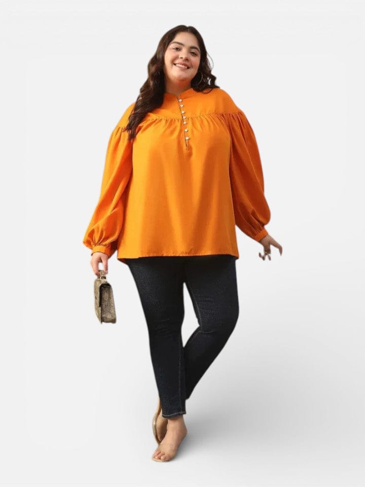 Plus Size Orange Top