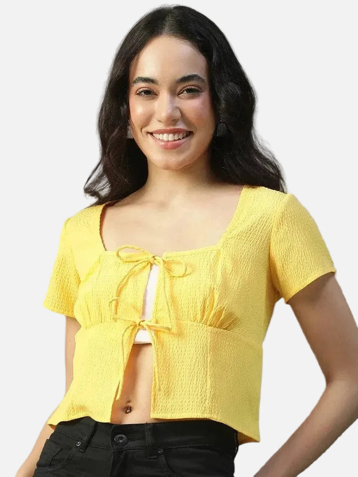 Women Yellow Top