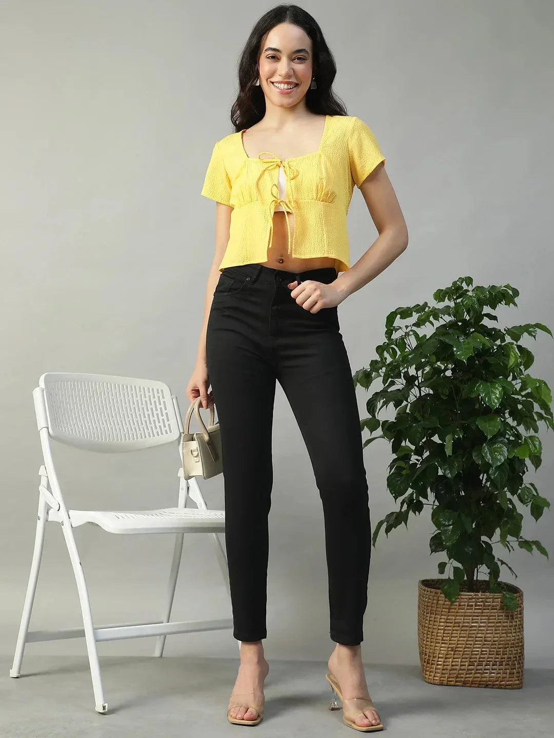Women Yellow Top