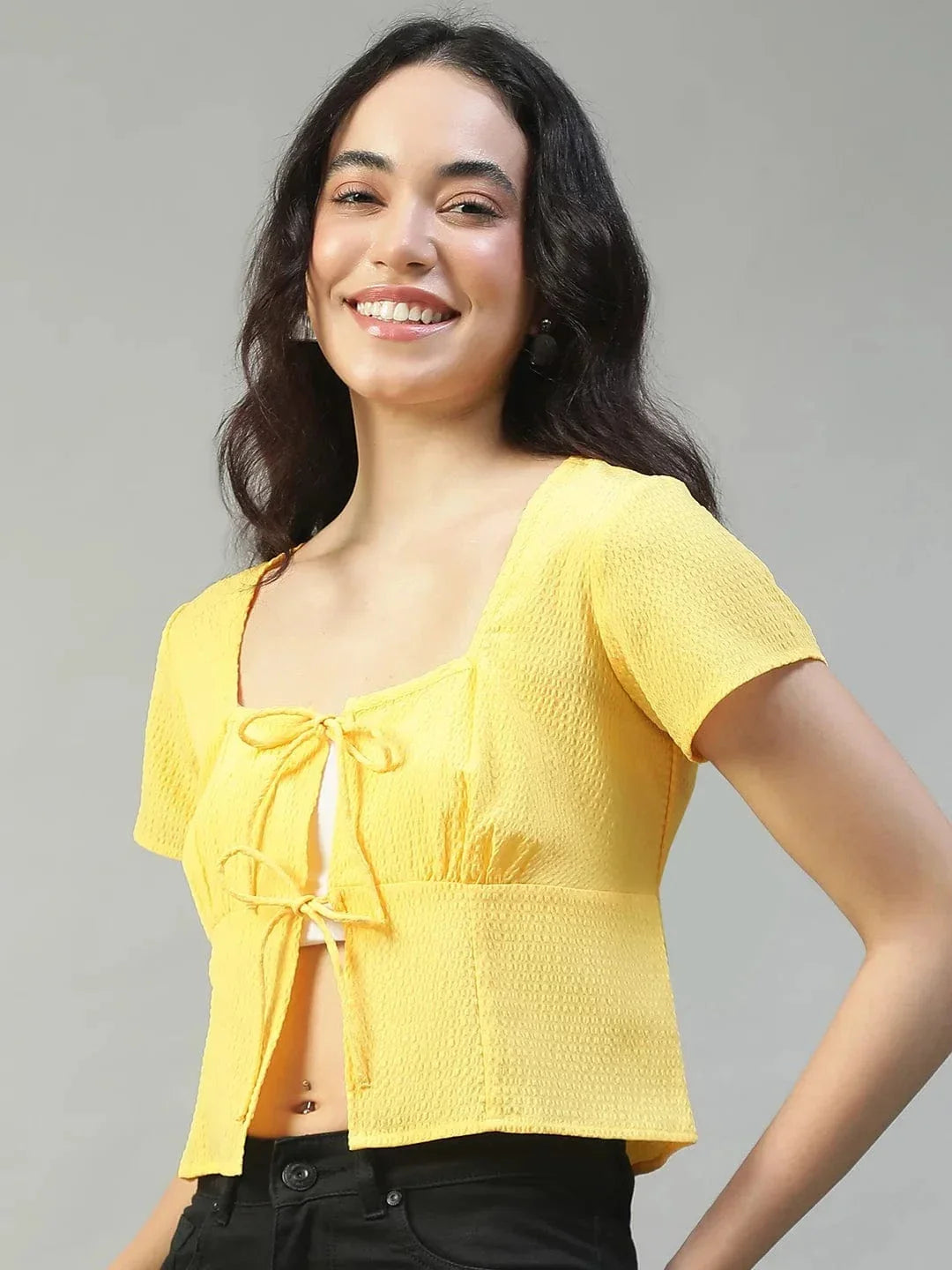 Women Yellow Top