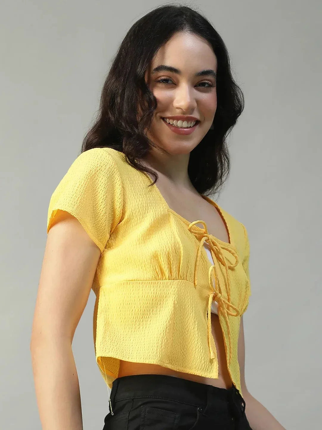 Women Yellow Top