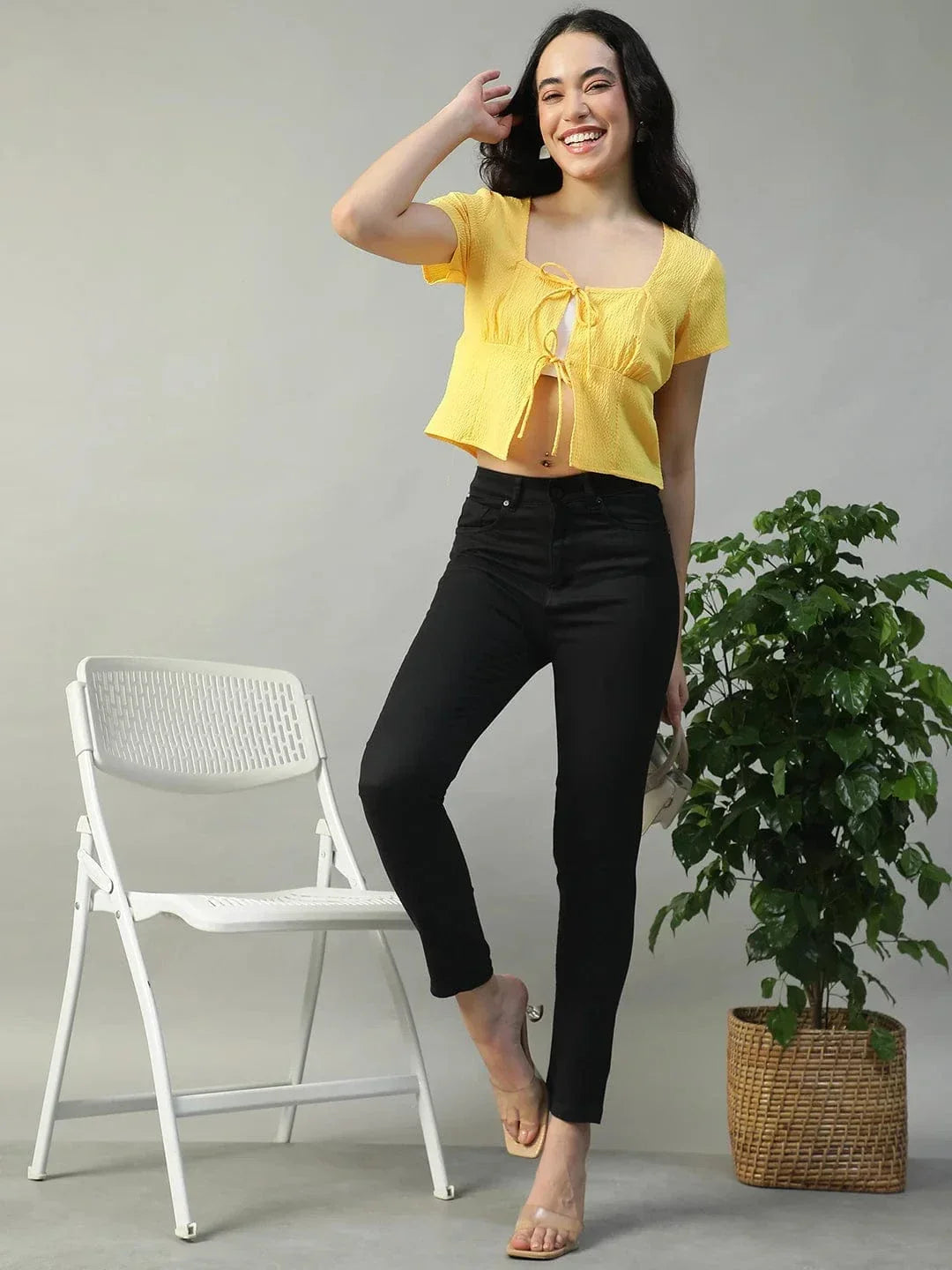 Women Yellow Top