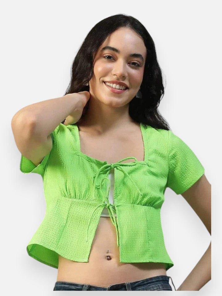 Women Green Top