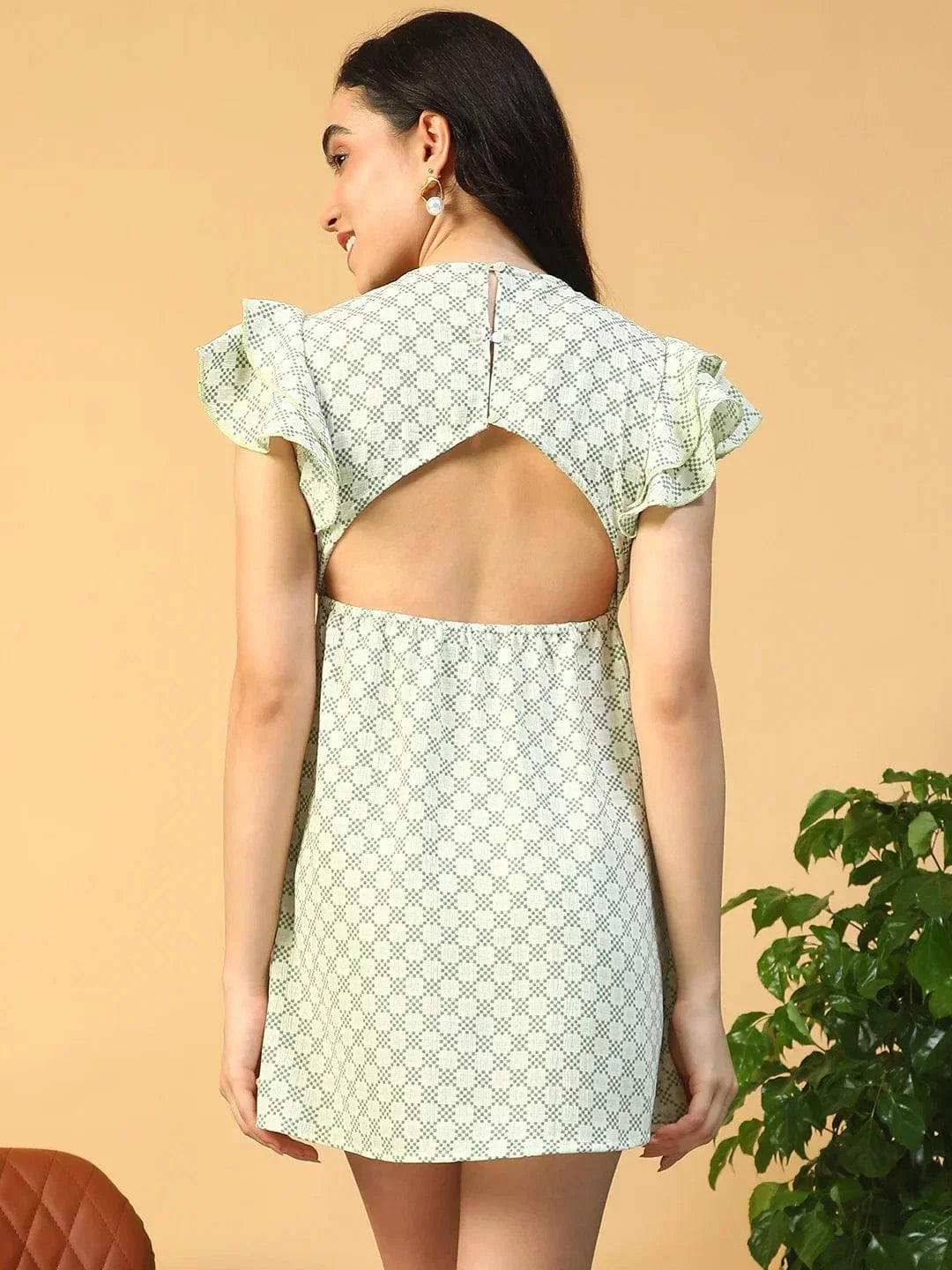 Green Check Dress