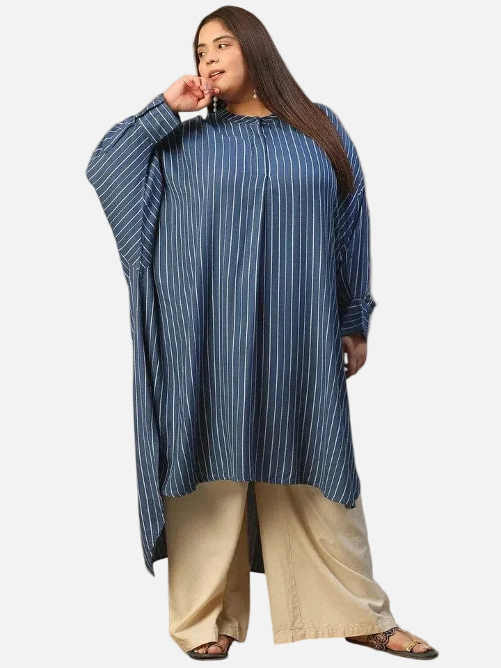 Plus Size Blue Tunic